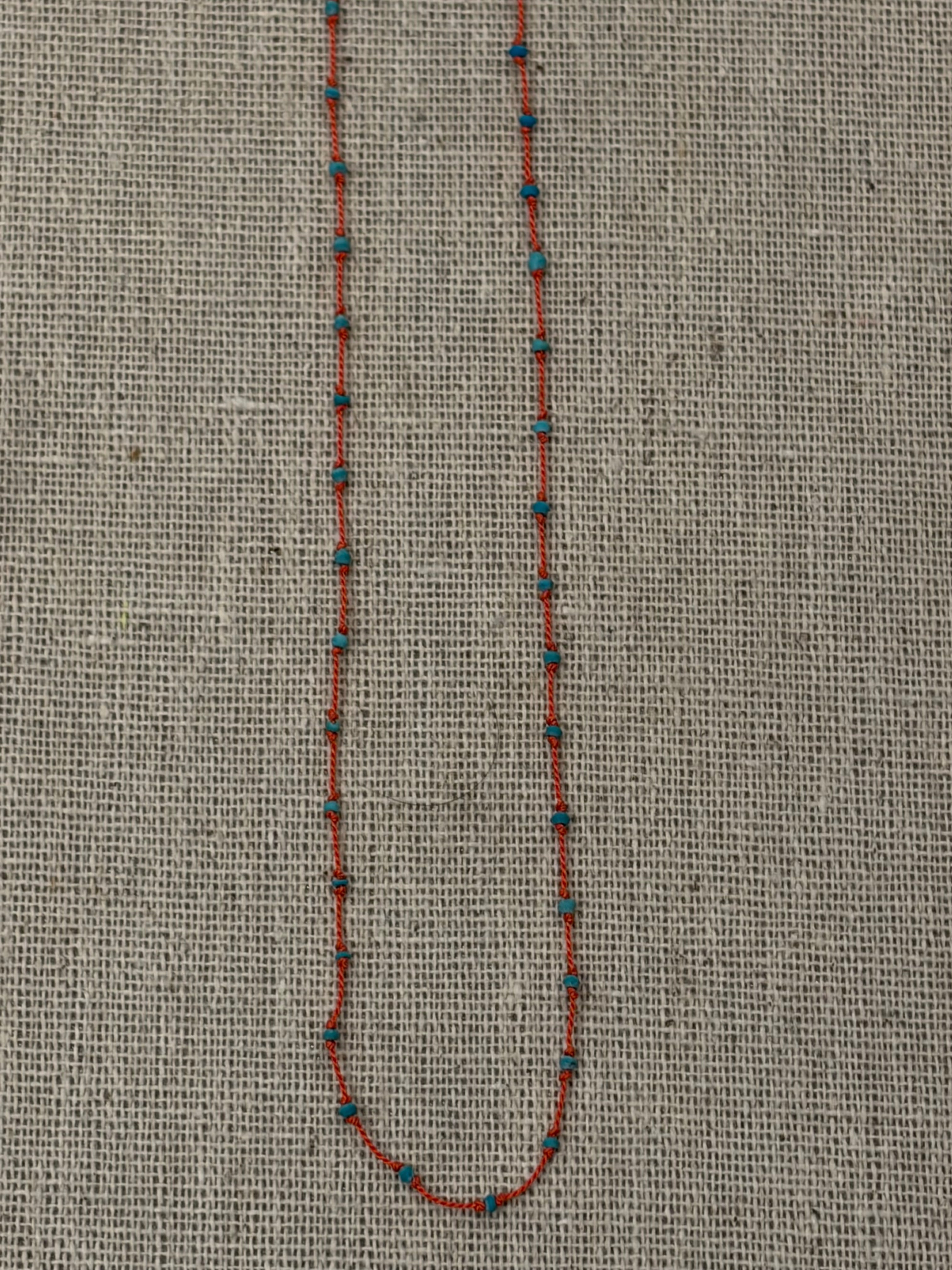 Knotted Turquoise Necklace