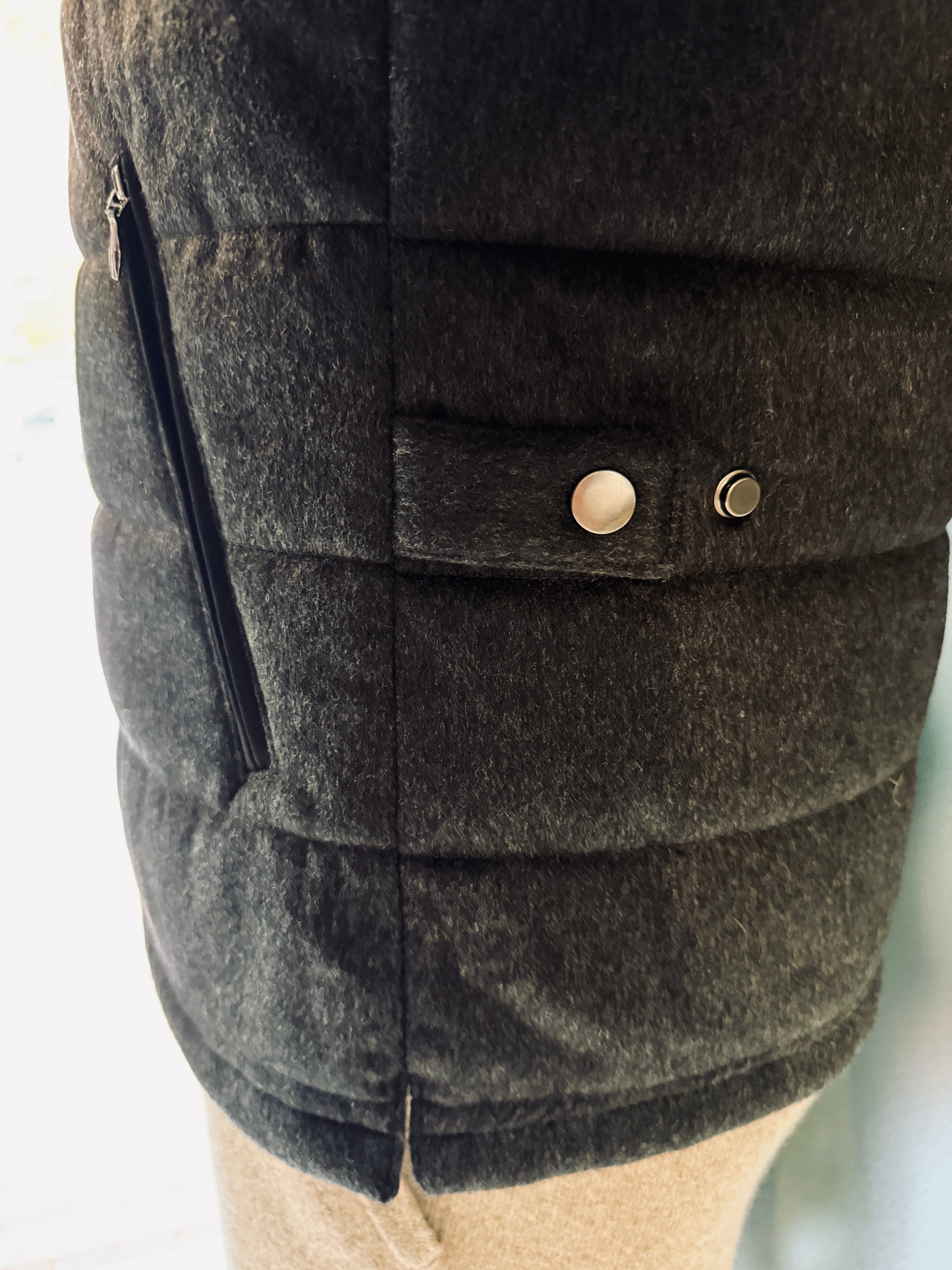 Hank Cashmere Parsonage Vest in Charcoal
