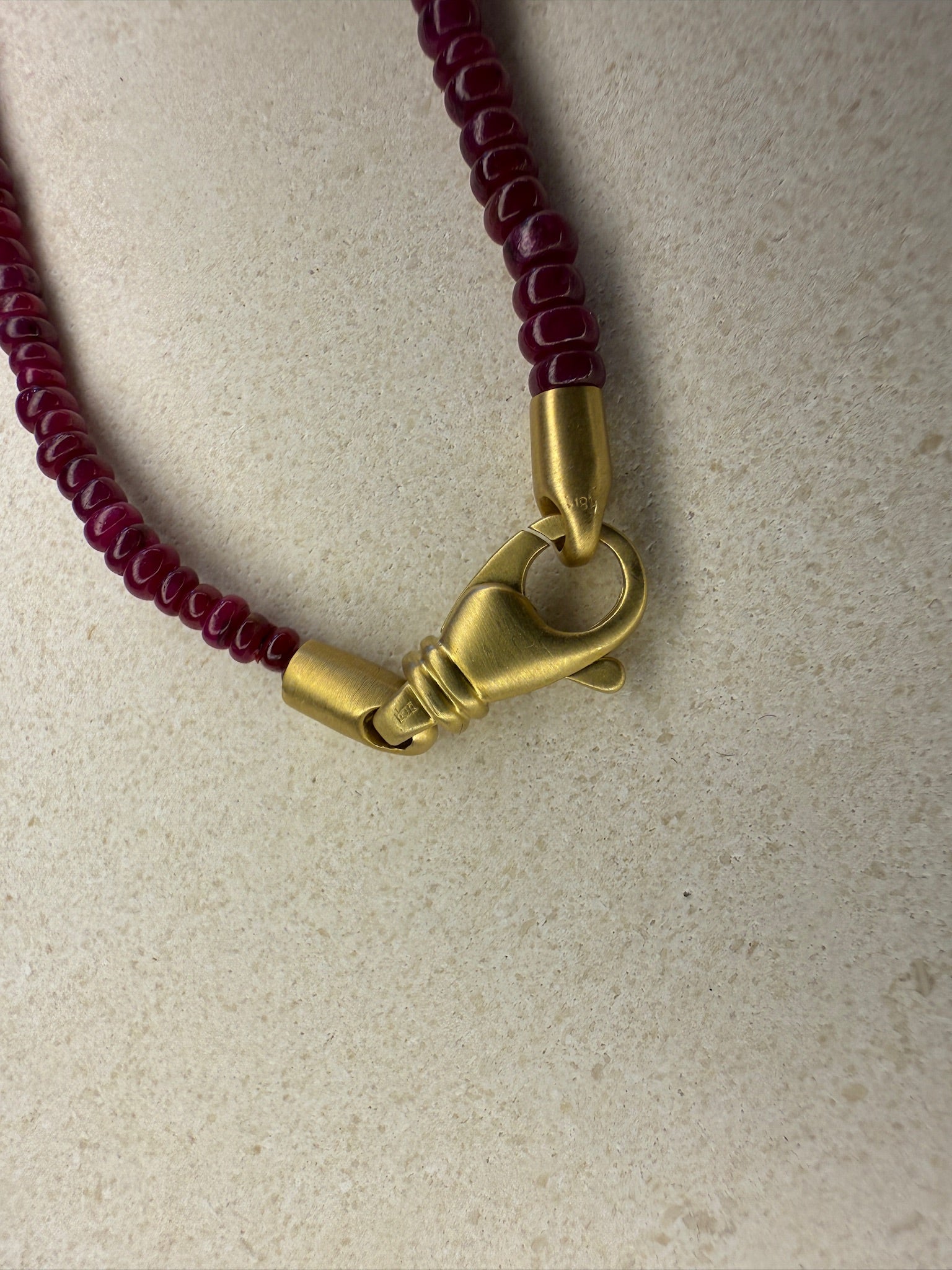 Ruby Beaded Bracelet