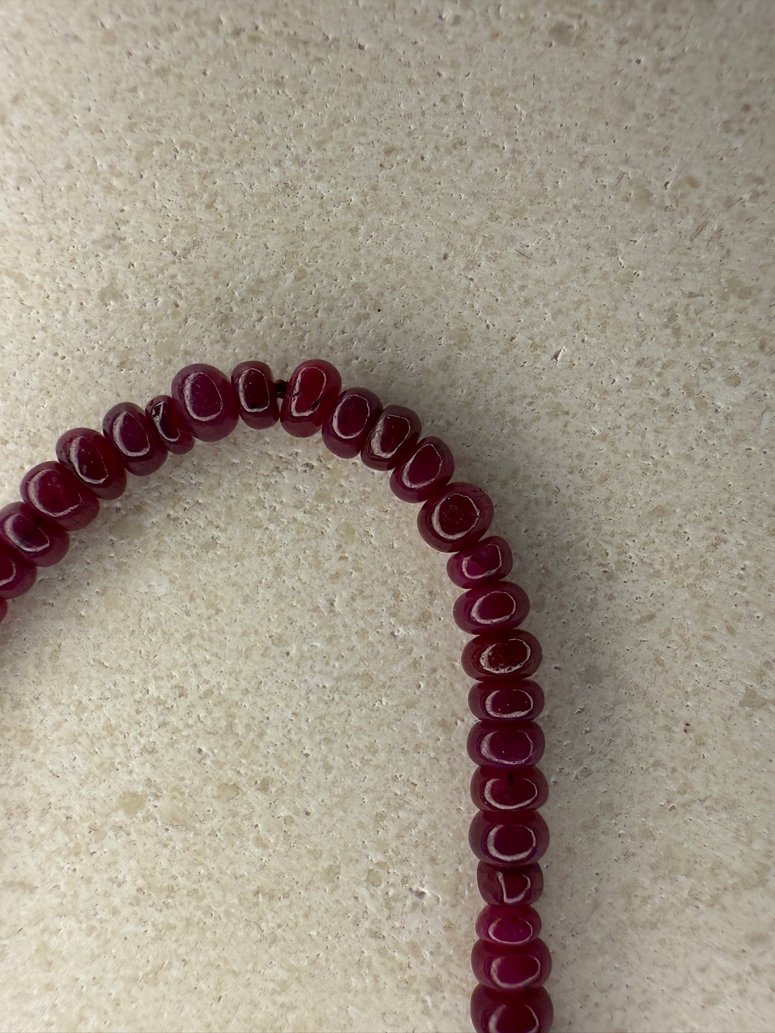 Ruby Beaded Bracelet
