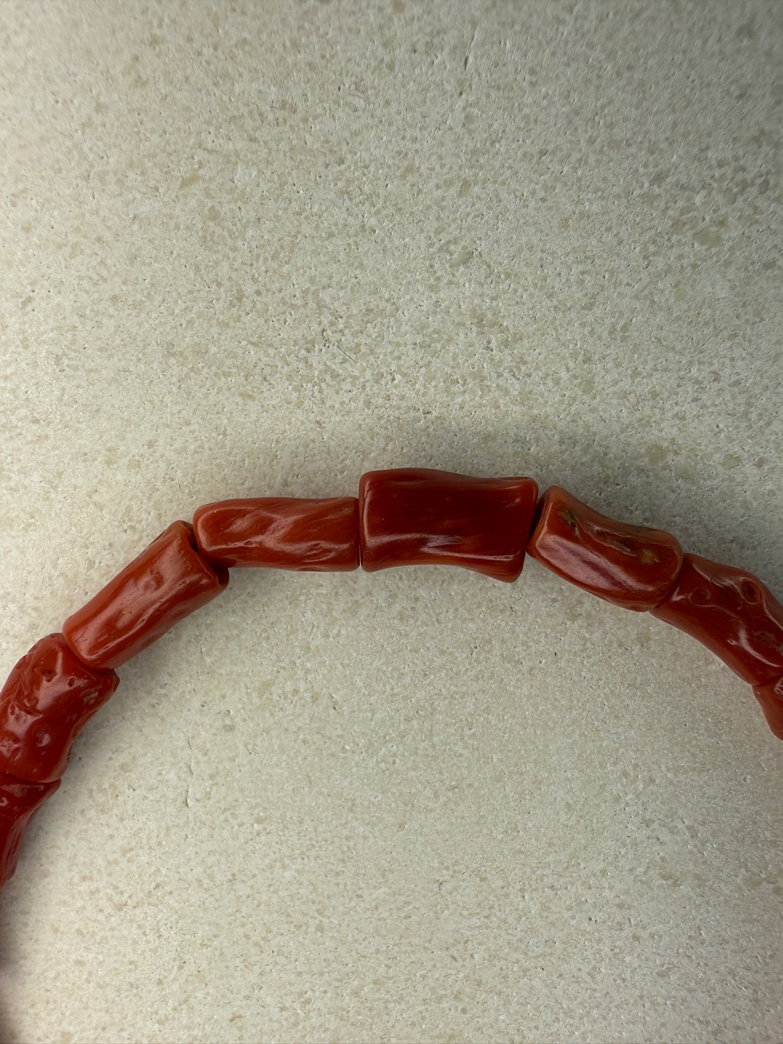 Red Coral Beaded Bracelet
