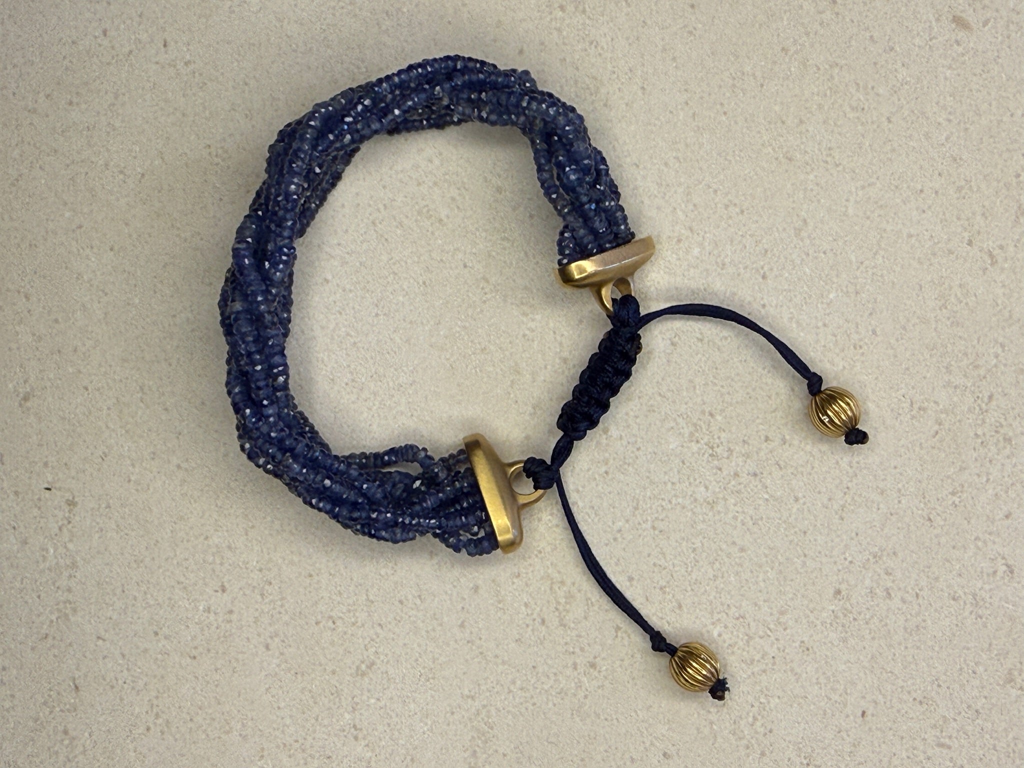 9-Strand Braided Sapphire Bracelet
