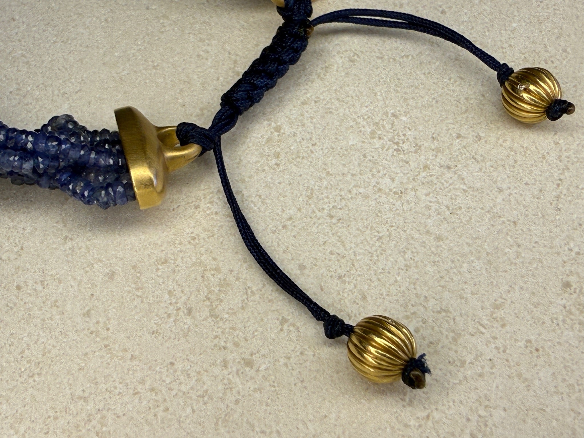 9-Strand Braided Sapphire Bracelet