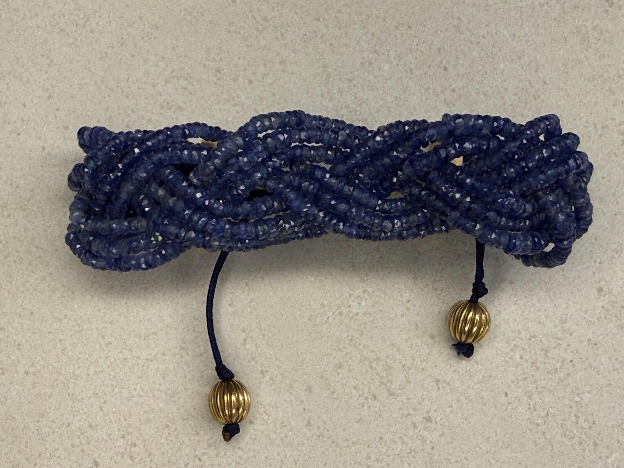 9-Strand Braided Sapphire Bracelet