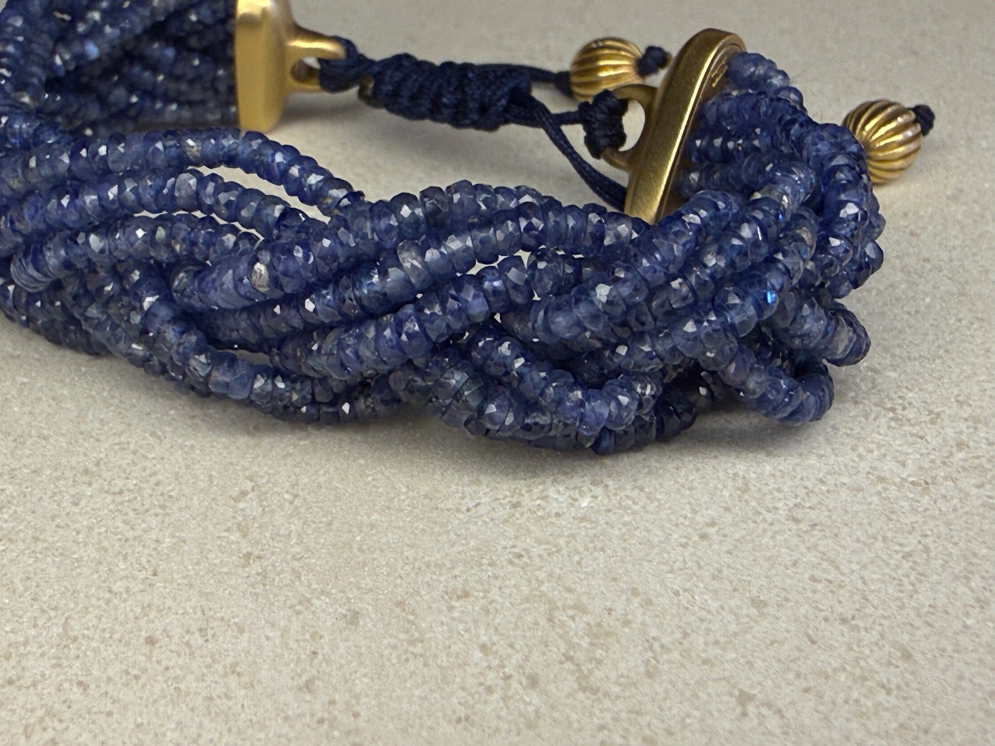 9-Strand Braided Sapphire Bracelet