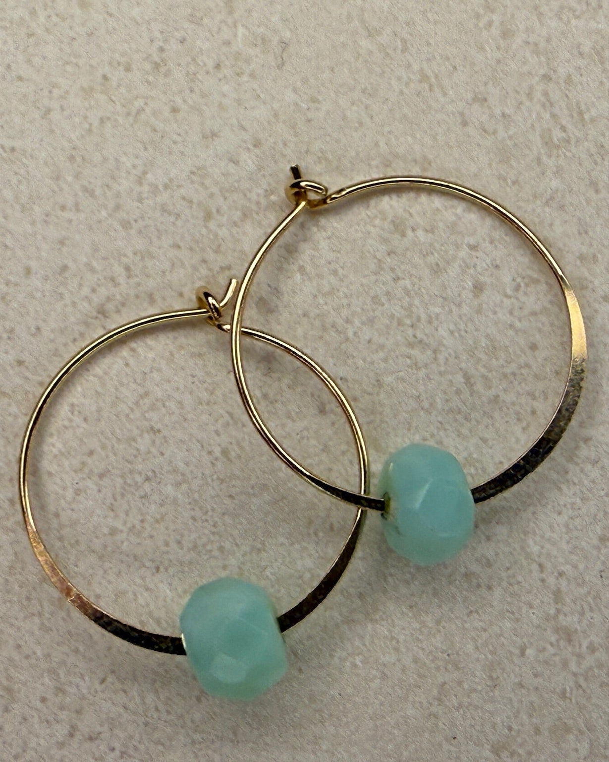 Ava Turquoise Hoop Earrings