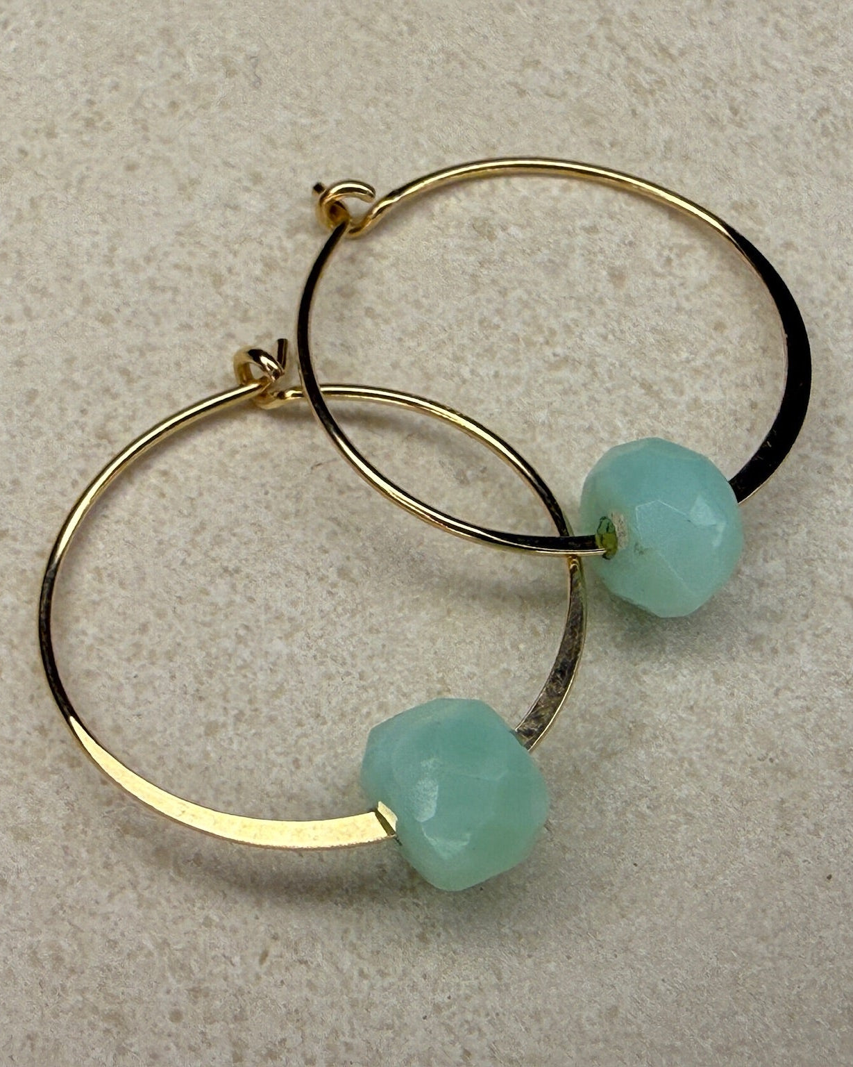 Ava Turquoise Hoop Earrings