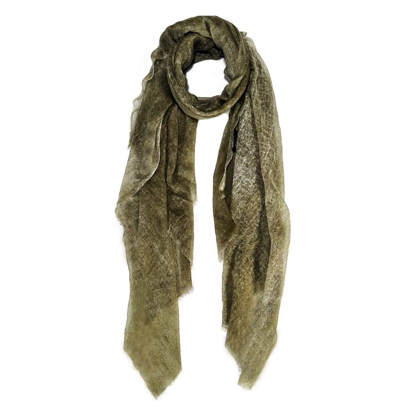 Hank Cashmere Lush Maple Scarf, Olive