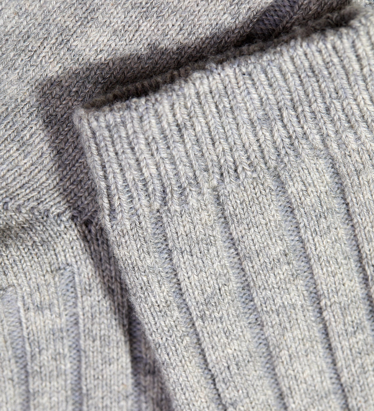 Hank Cashmere Cuff Socks in Grey